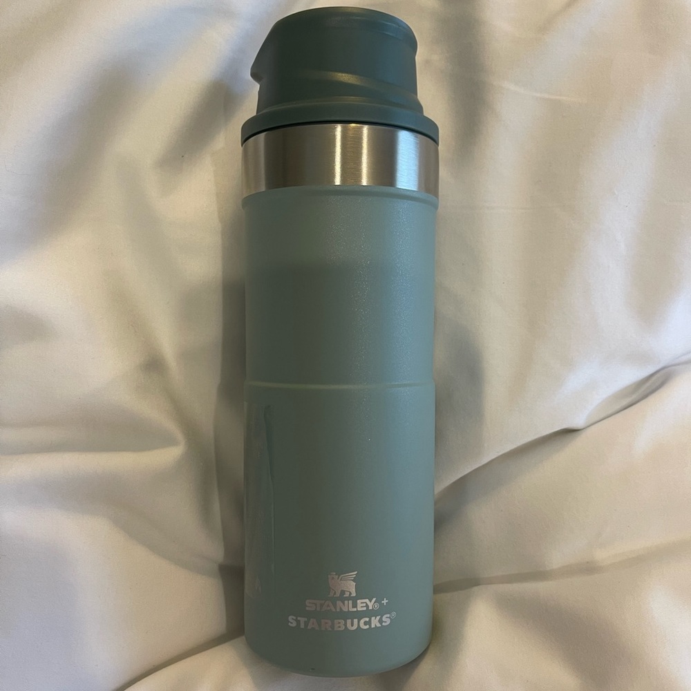 Starbucks Mint Green Stanley + Starbucks Stainless Steel Vacuum Tumbler 12oz
